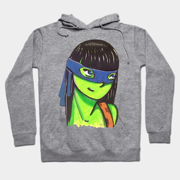 Leonardo Girl Hoodie by Gunes Ozcan